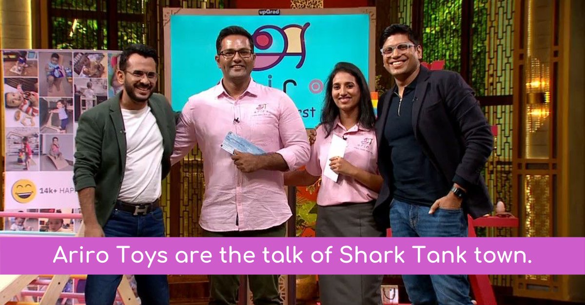 At Sezzle, we are always proud to partner with brands that have an unmatched passion and a commitment to excellence.
 
Our heartiest congratulations to @Arirotoys for making a significant splash on @SharkTankIndia. ❤️
 
#Sezzle #AriroToys #D2C #BNPL #SharkTankIndia