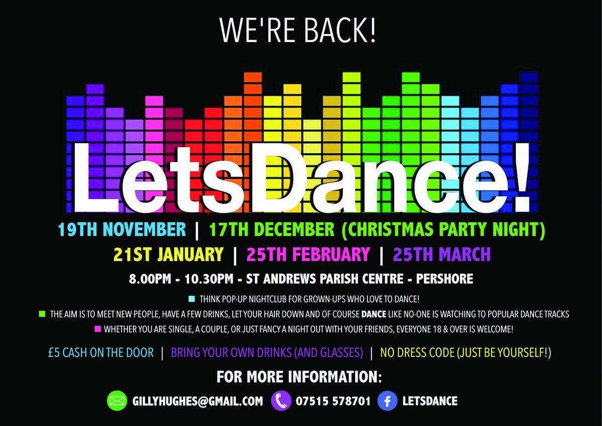 Supporting local business is our thing! LetsDance is back next month. Pop the date/s in your diary and join in with local fun💃 🕺 Spread the word!! See you there! #pershore #worcestershire #dancing #areyoudancing