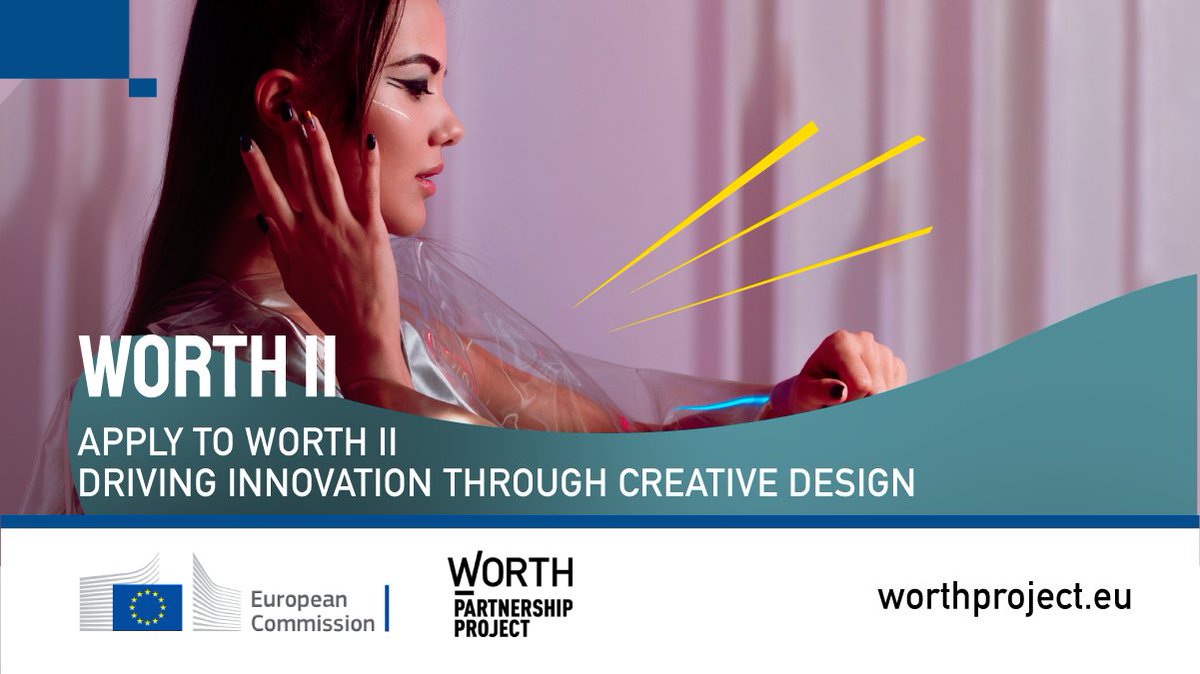 WORTHProject's tweet photo. ⚡WORTH is more than bringing partners together. We also bring their innovative ideas closer to the market.

👉Apply to WORTH II and contribute to driving innovation through creative design at 🔗https://t.co/PqJUUjuYIm https://t.co/7WwqfZYn7Z