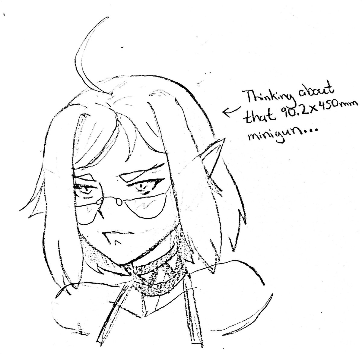 MilaSader's tweet photo. She’s mad because of Lanuei Manufacturing requiring that the new minigun that fired tank shells be added to the new fighter bomber https://t.co/6TonOKu8Lz