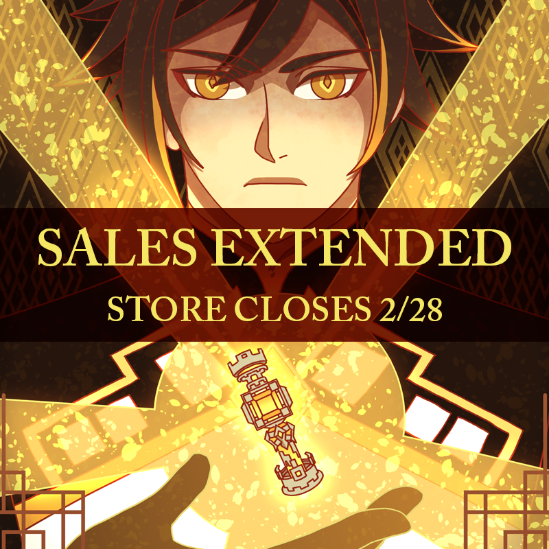 MoraxZine's tweet photo. We are happy to announce that we will be extending sales until February 28!!

Go get your copy now, if you haven't already 👇
https://t.co/MK9LSFr4bR

#GenshinImpact #原神 #Zhongli #Morax #RexLapis https://t.co/zh10RGvR0R