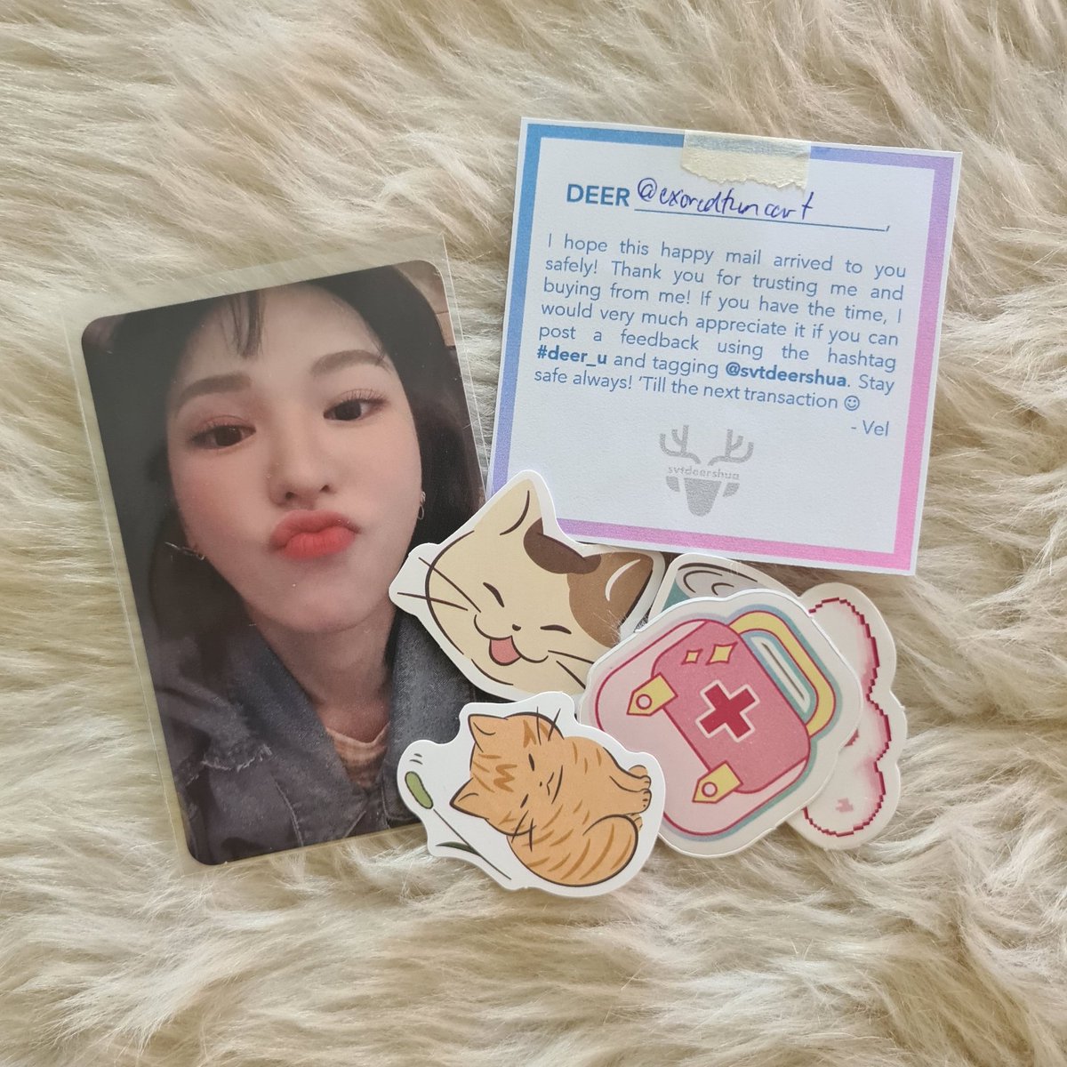 exoredteencart's tweet photo. wendy noot noot eto na siya!!! thank you so much @svtdeershua for hosting the tingi <33 (yes mag-unbox tayo during work hours HAHAHA) #deer_u 🤍🤍 https://t.co/tLbEV2pSWr