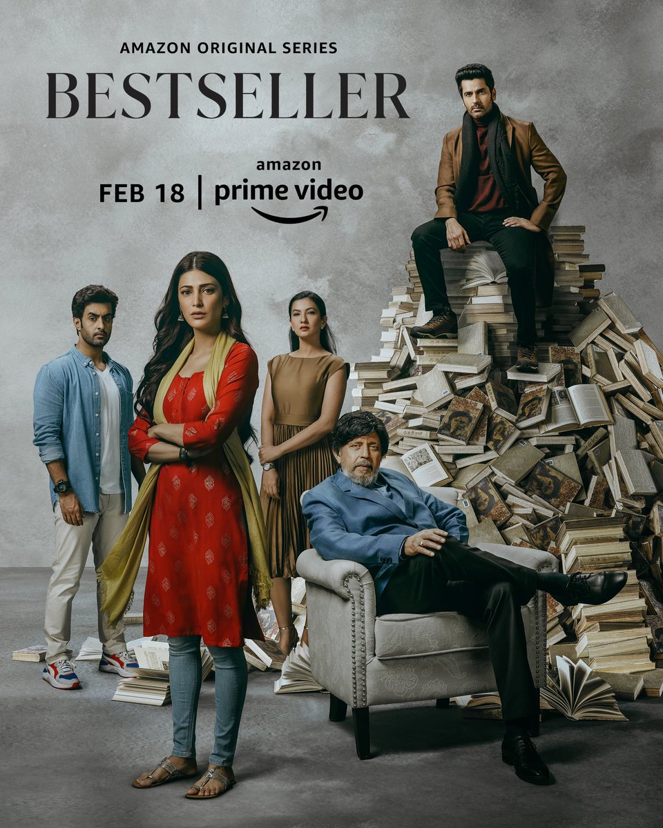 Yahan kitaab aur kirdar dono ki hai apni hi kahani 📖 ✒️⏳#BestsellerOnPrime, new series, Feb 18  <a href="/primevideoin/">prime video IN</a> <a href="/AlchemyFilms/">Alchemy Films Pvt Ltd.</a> <a href="/shrutihaasan/">shruti haasan</a>  #MithunChakraborty <a href="/GAUAHAR_KHAN/">Gauahar Khan</a>  @ArjanTalkin <a href="/satyajeet_dubey/">Satyajeet Dubey</a>  <a href="/meSonalee/">Sonalee Kulkarni</a> <a href="/sidpmalhotra/">siddharth malhotra</a> <a href="/sapnasmalhotra/">sapna malhotra</a>  #AnvitaDutt <a href="/sam_arria/">samji</a>