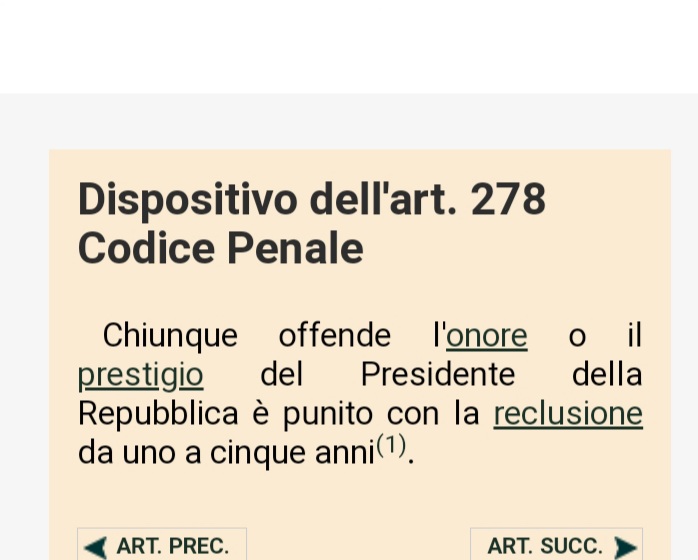 ErminioY's tweet photo. Per come si potrebbero mettere le cose, sarebbe il caso di depenalizzare preventivamente art. 278 Codice Penale.
#NONDITECHENONVELOAVEVODETTO https://t.co/ObEynyVHBH