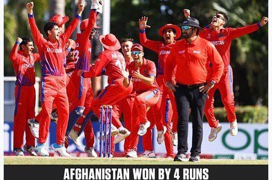 safiullahsafi8's tweet photo. Congratulations Afghanistan great win in quarter final ! Well done boys you guys played very well salut to you 🙌 best of luck for semi final. https://t.co/F0TaTPRrkA