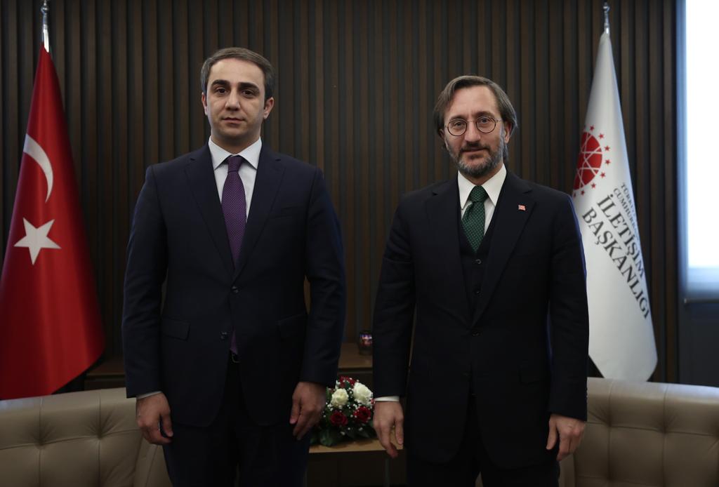 Vusal82's tweet photo. Our official visit to Ankara continues. Very warm and productive meeting held with 
@fahrettinaltun Dr.Fahrettin Altun, Director of Communications of Presidency of the Republic of Türkiye.We believe that,our meetings will be important for the Azerbaijani and Turkish civil society https://t.co/iJP6T01OqK