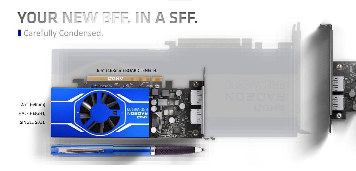 Radeon Pro W6400 : Navi 2, extra light dlvr.it/SHxzw2