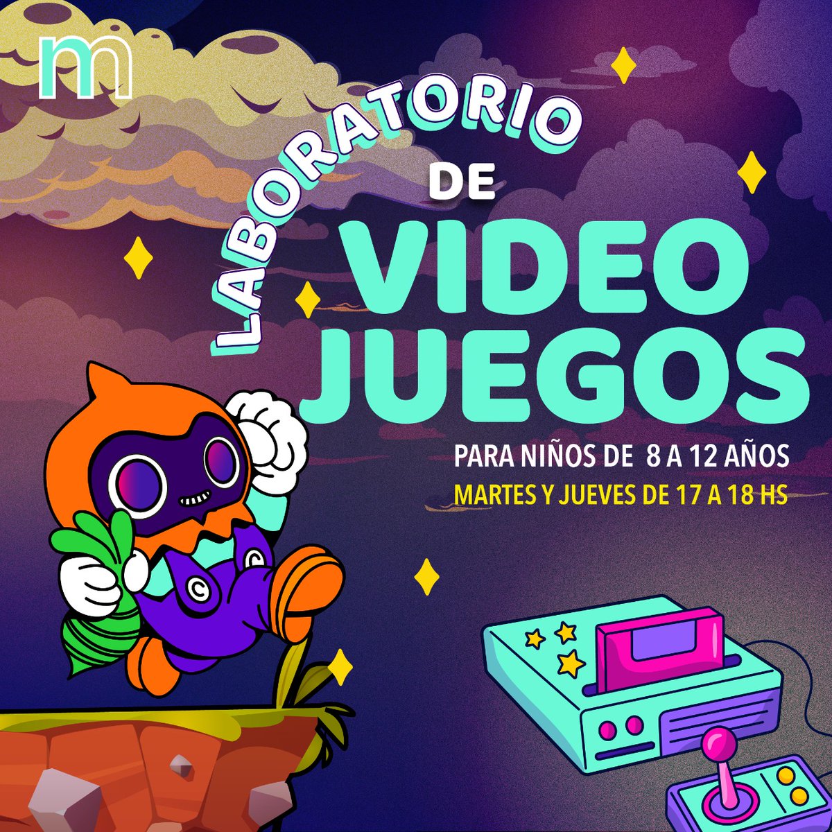 FMultiversos's tweet photo. Laboratorio de Videojuegos
(niñxs de 8 a 12 años)
Martes y Jueves de 17 a 18hs.
Vení a crear tu primer videojuego. Traé todas las ideas que tengas o simplemente acercate a transitar y conocer los fantásticos mundos que son parte de este universo que es hacer un videojuego. https://t.co/cXolflTn6I