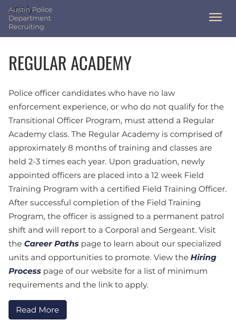 Jennifer4Austin's tweet photo. The 144th APD Cadet Class graduates tomorrow, Jan. 28th! The 145th Class has started some of their training. The expected 146th Transitional Class is budgeted for 2022. We still need the 147th Class appropriated by #ATXCouncil to get to “budgeted” @Austin_Police staffing. #HB1900 https://t.co/DAM5TBwyDx