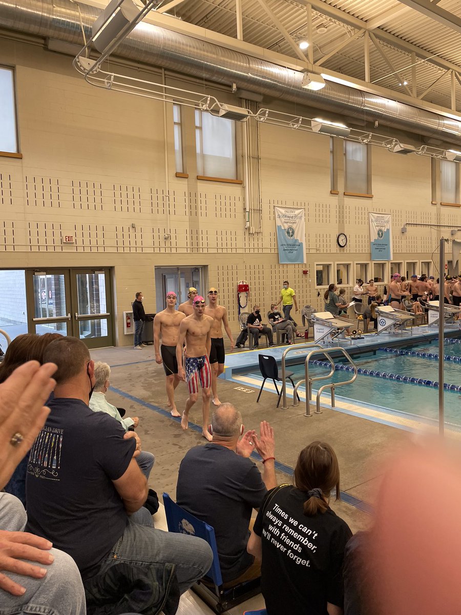 OFF TO STATE💪💪

Medley relay of Johnson, Gregg, Scheer, and Wahlmeier dropped 4 seconds this evening to get the automatic time! #TheCatsAreSwimming