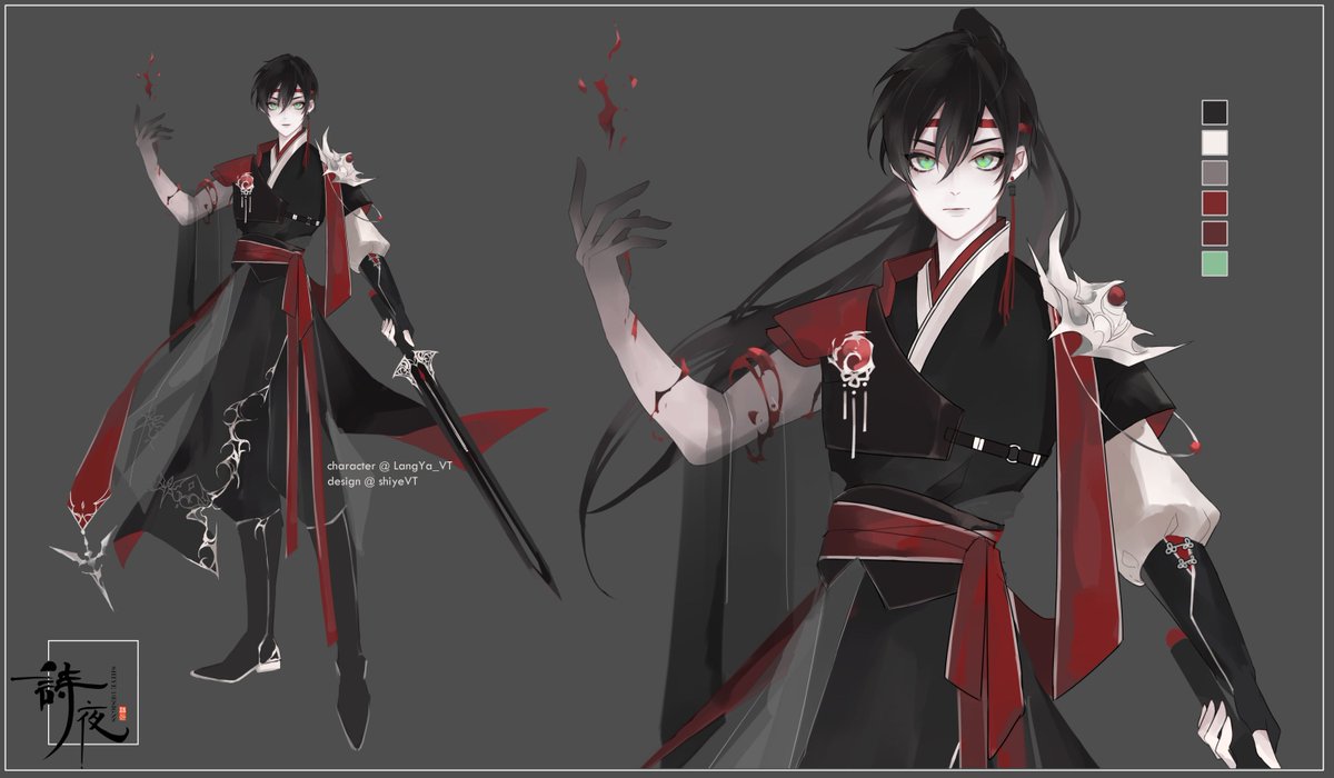 shiyeVT's tweet photo. Vtuber character design commission for Lang Ya η
η @LangYa_VT !
I had a lot of fun working with wuxia/NieR themes for this design. Please do check him out!
#Vtuber #ENVtuber #CNVtuber #ShiyeCollection https://t.co/8D3mPGxmSy