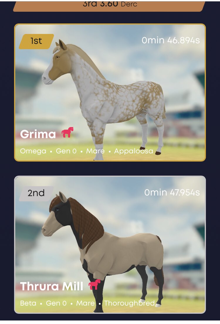 crypto_unknowns's tweet image. When you race your horses in the same race! Third horse came in dead last… #DeRace #MetaSport_Of_Kings  @Frontrunner_RC @DeRaceNFT @DERCArmy