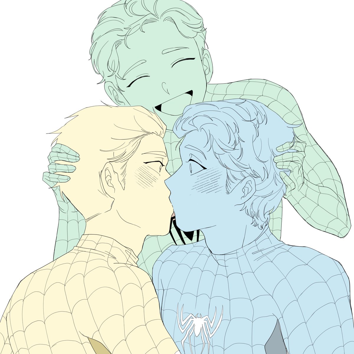 Xavierstars1016's tweet photo. #DoubleParker #Spideycest #Spiderman #SpidermanNoWayHome
Tired of seeing bros flirting with each other, just kiss already!
Comm by Boo https://t.co/tRJgyUuXCK