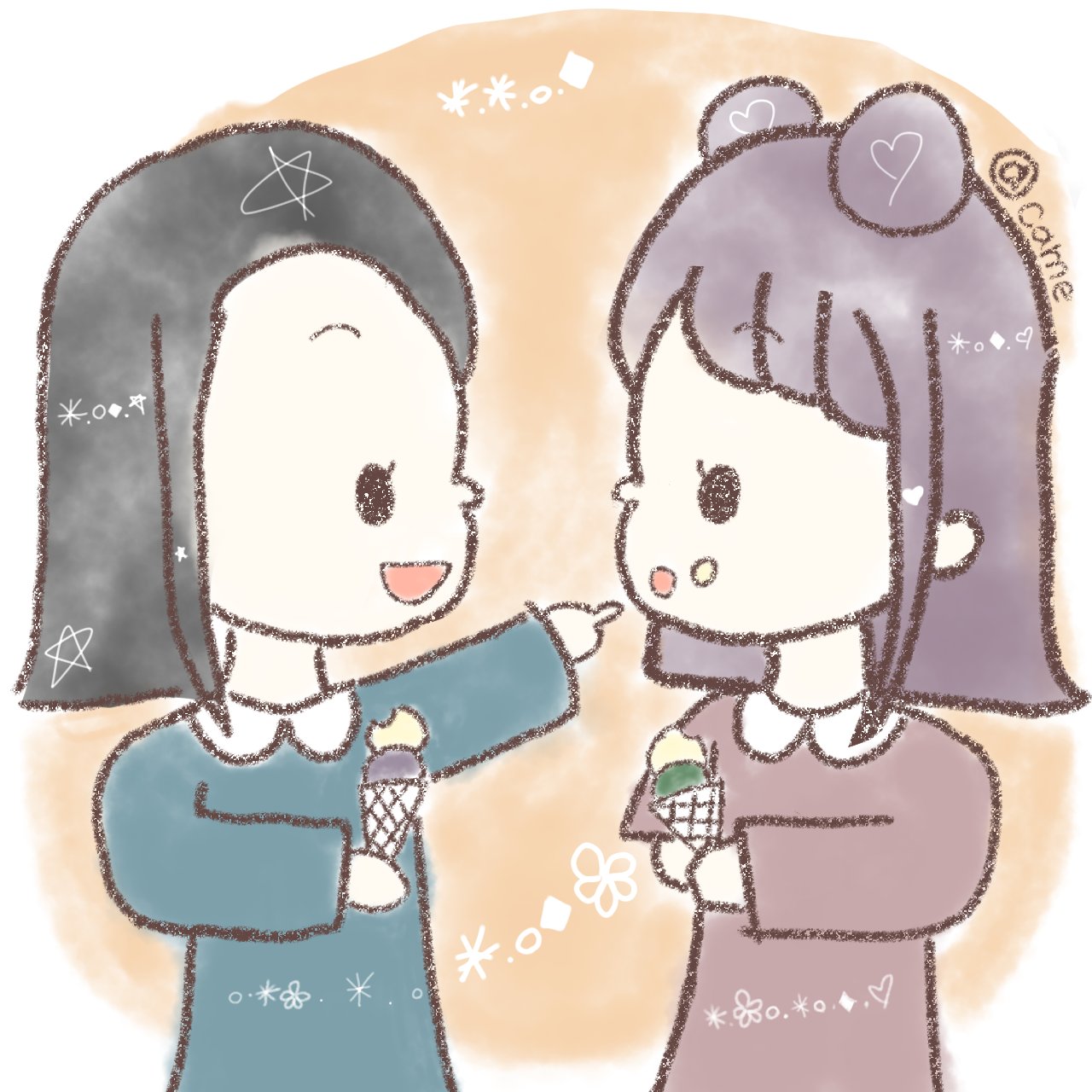 きゃめ かわいい2人の女の子の絵を描いてみました 2人はお出かけ中で す ᵕ ほっぺにアイスついてるよ あっ本当だ 恥ずかしい イラスト 女の子 ゆるふわ Ibispaint T Co Umpynofr3p Twitter きゃめ かわいい2人の女の子の絵を描いてみました 2人はお出かけ中で す ᵕ ほっぺにアイスついてるよ あっ本当だ 恥ずかしい イラスト 女の子 ゆるふわ Ibispaint T Co Umpynofr3p Twitter