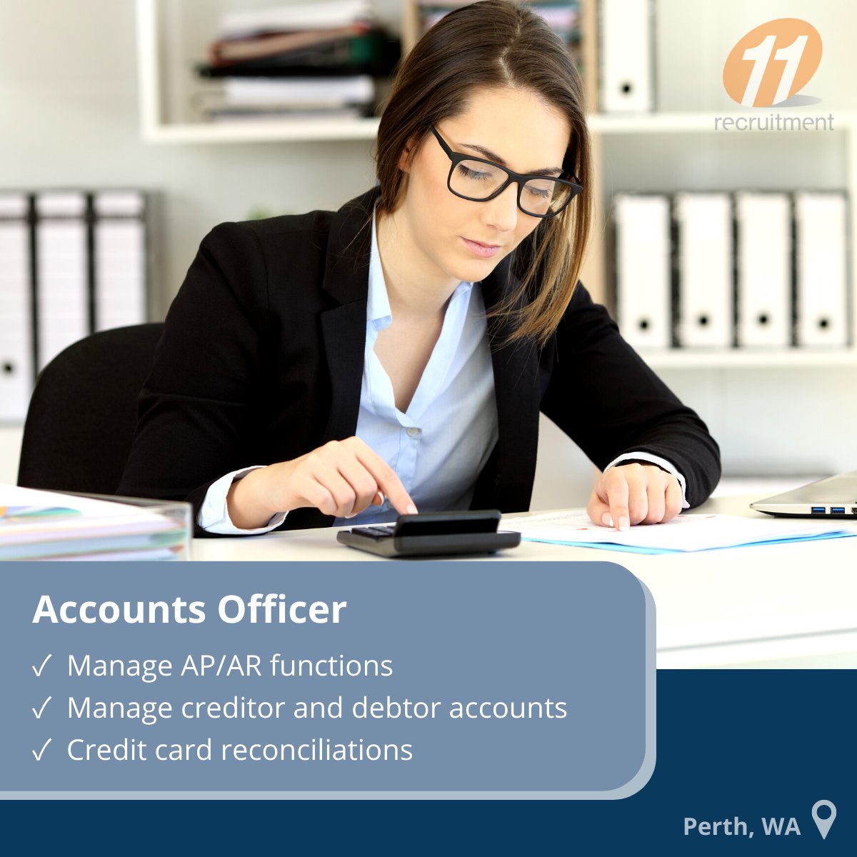 📄 Apply now ===> bit.ly/3rrCAGF

Our client is looking for an Accounts Officer to join their team in Belmont, WA.

Please like or leave a comment to share this opportunity around 📢

#jobvacancy | #perthjobs | #jobsinperth | #accountsofficer | #job | #opportunity
