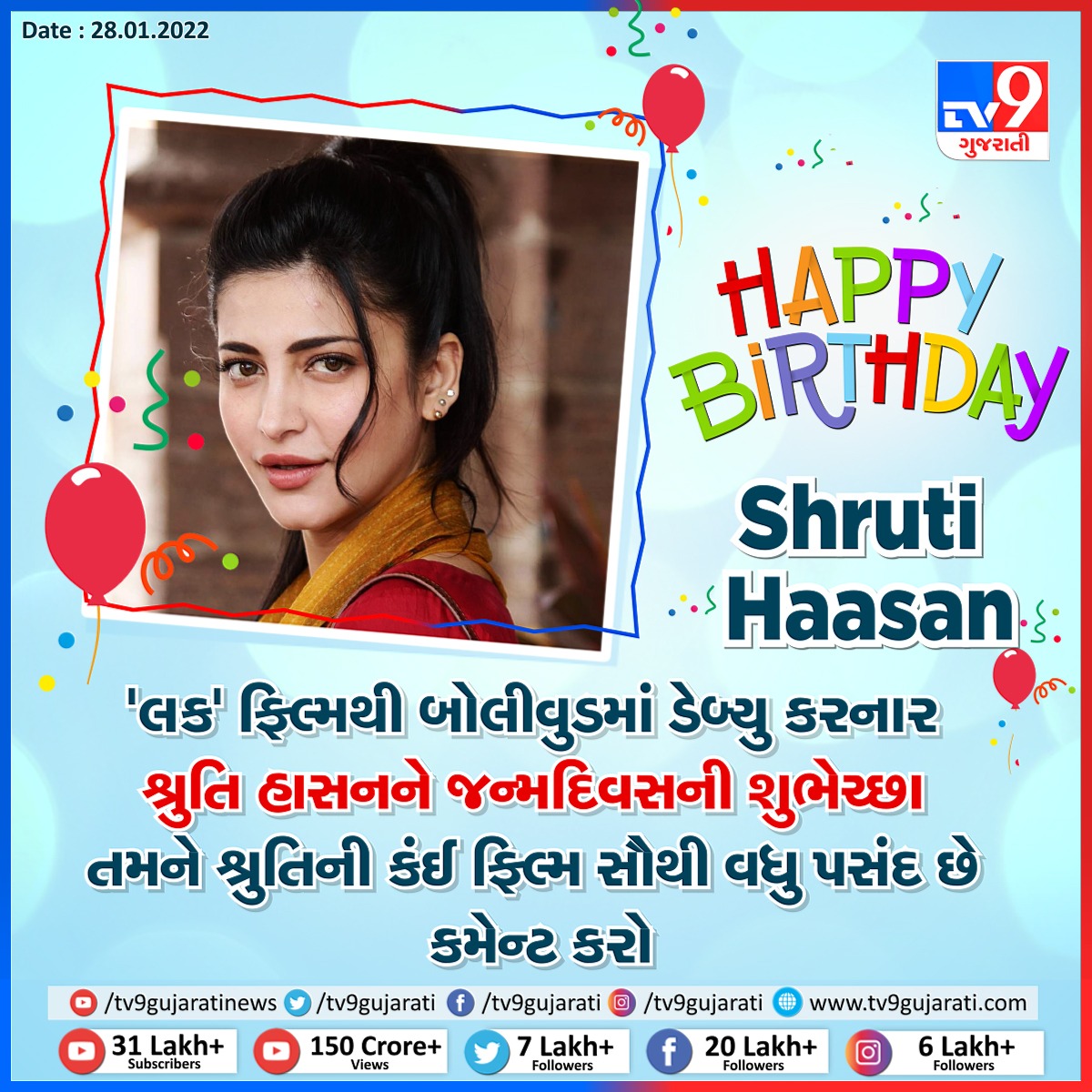 Happy birthday Shruti Haasan    