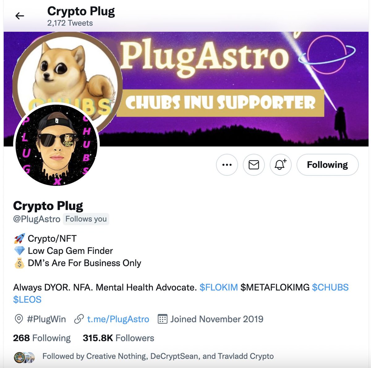 Our partnership w <a href="/PlugAstro/">Crypto Plug</a> has officially commenced! Hop in and get ready for an exciting week of some big fat chubby gainzz! #chubsinu #chubsarmy #plugastro #BNB #BSC #memecoin #DumpCheems4Chubs #BSCGems