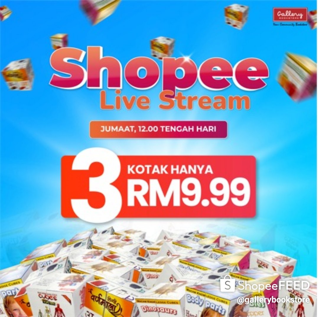 𝐌𝐚𝐜𝐚𝐰 𝐊𝐧𝐨𝐰𝐥𝐞𝐝𝐠𝐞 𝐂𝐮𝐛𝐞𝐬 𝐅𝐚𝐜𝐭𝐬 &amp; 𝐌𝐨𝐫𝐞 ( 𝐑𝐌𝟗.𝟗𝟗 𝐮𝐧𝐭𝐮𝐤 𝟑 𝐜𝐮𝐛𝐞𝐬 )
𝐒𝐚𝐤𝐬𝐢𝐤𝐚𝐧 𝐬𝐢𝐚𝐫𝐚𝐧 𝐬𝐞𝐜𝐚𝐫𝐚 𝐥𝐚𝐧𝐠𝐬𝐮𝐧𝐠 𝐝𝐢 𝐒𝐡𝐨𝐩𝐞𝐞 𝐆𝐚𝐥𝐥𝐞𝐫𝐲 𝐁𝐨𝐨𝐤𝐬𝐭𝐨𝐫𝐞 𝐣𝐚𝐦 𝟏𝟐.𝟎𝟎 𝐭𝐞𝐧𝐠𝐚𝐡 𝐡𝐚𝐫𝐢.

shopee.com.my/gallerybooksto…