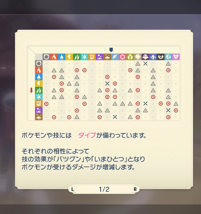 だめたまご〼 うおおおタイプ相性表がちゃんとゲーム中で確認できる 神ゲーか なんで25年できなかったんだよ Pokemonlegends T Co Eo9m4xp6t9 Twitter