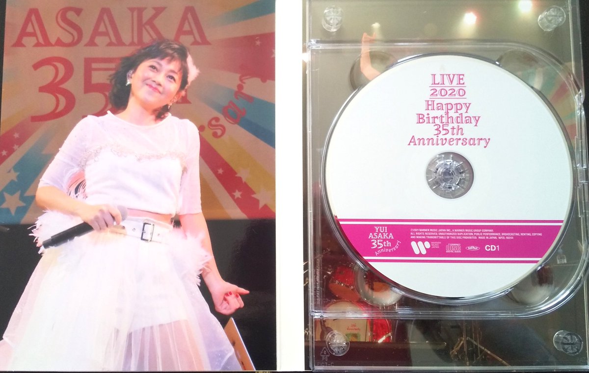 kobochan0504's tweet photo. YUI ASAKA LIVE 2020 Happy Birthday
 35th Anniversary 
［Blu-ray Disc 2CD］
＜完全生産限定盤＞

自身初のLIVE配信映像✨
ファンクラブ加入者への特典映像も収録✨ https://t.co/QWKS83A2DB

#浅香唯  #LIVE2020 https://t.co/vdoiD8kdPU