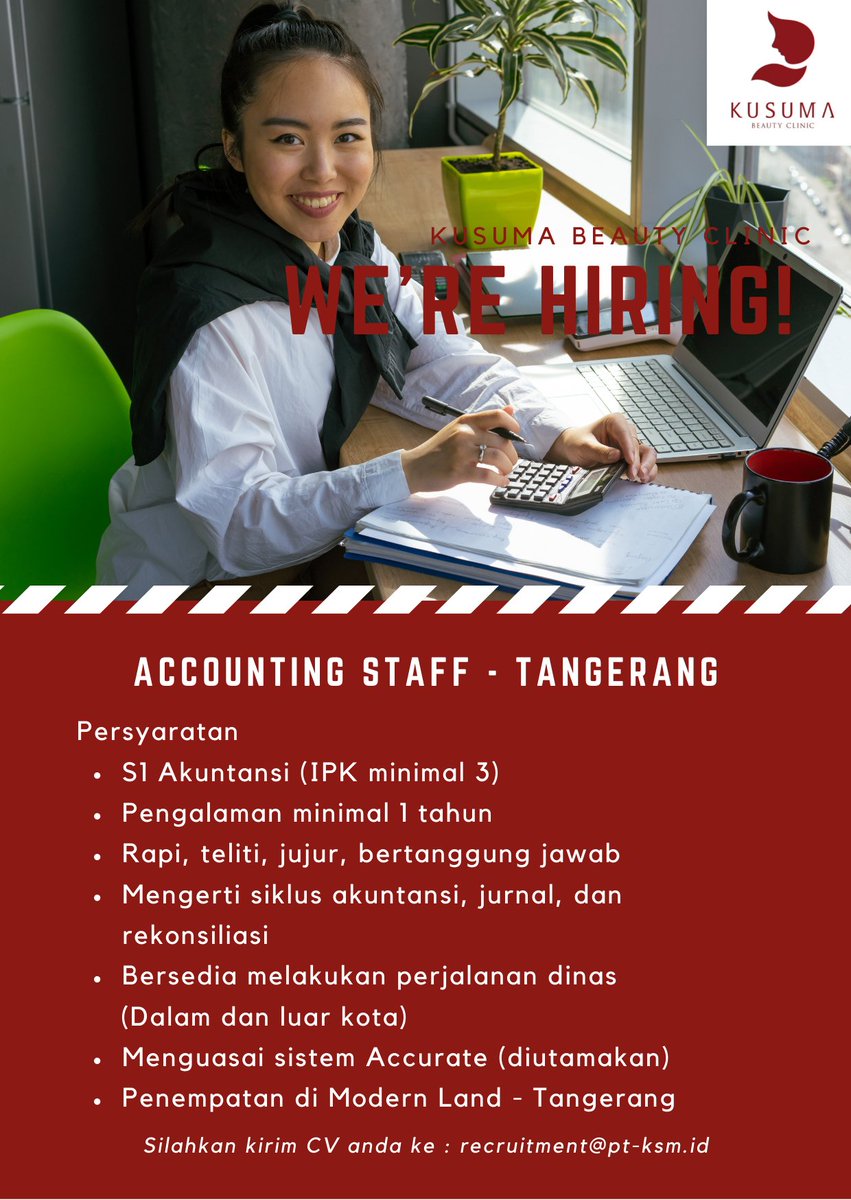 CareerKusuma's tweet photo. Info Loker
#lokerjabodetabek
#lokerjakarta
#lokerakunting
#lokerwaitress https://t.co/Ec3mnBg7gI
