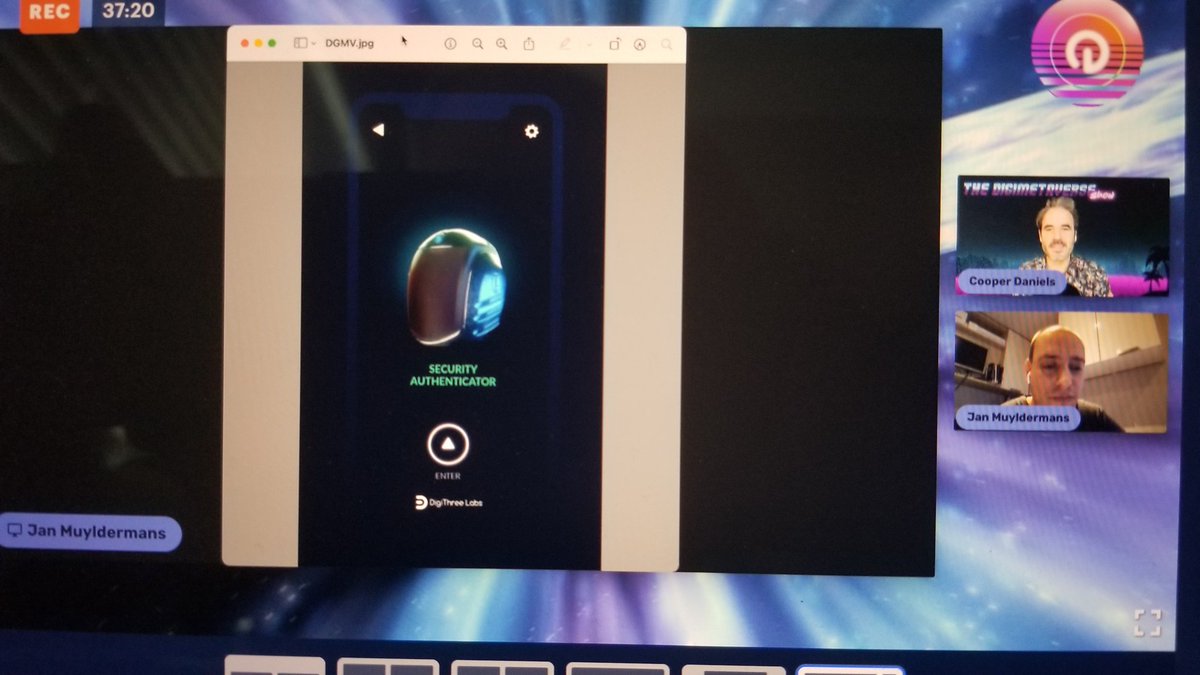 DGMV_Show's tweet photo. We had a great conversation today with @JanMuyldermans who is a Digital Security Specialist for @DigiCorpLabs &amp; core member of @DGBAT_Official 

We got a sneak peek of an upcoming tool for Self Sovereign ID for the #Metaverse &amp; more!
#DigiByte #DGB $DGB $DGMV #Cybersecurity https://t.co/lhSJeoQcWb
