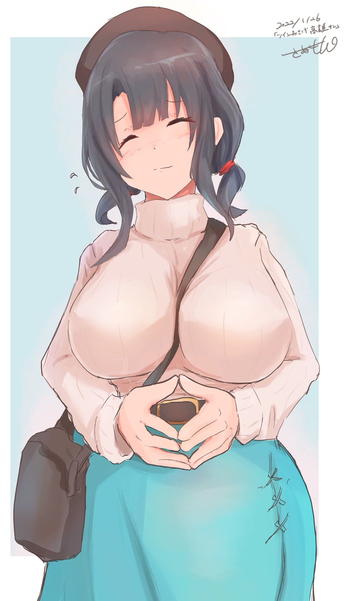 高雄(艦隊これくしょん) 「#ド直球に言いますがフォローしてください
フォローと言うより、高雄さんの 私服ス」|さあもん@残4件のイラスト