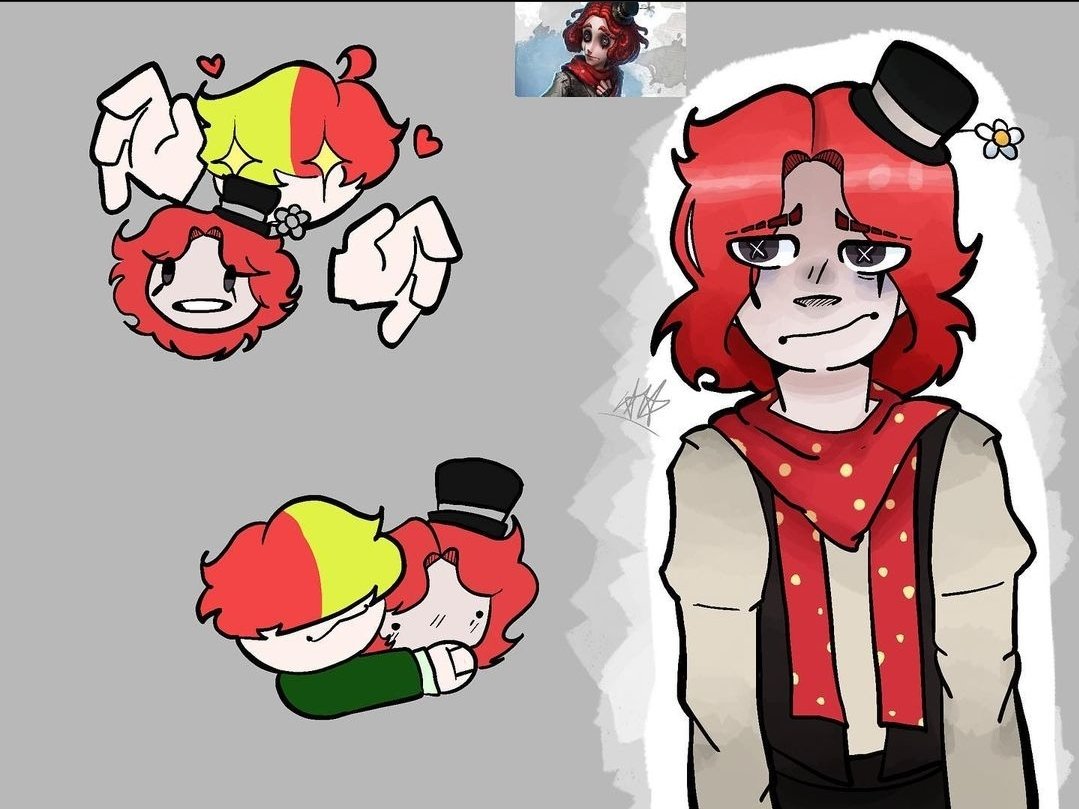 Steak_fat's tweet photo. Drawing joker bc I felt like it 💅
//
Character: weeping clown/joker 
Game: identity v
.
.
.
#IdentityV #weepingclown https://t.co/69sRRi4CdI