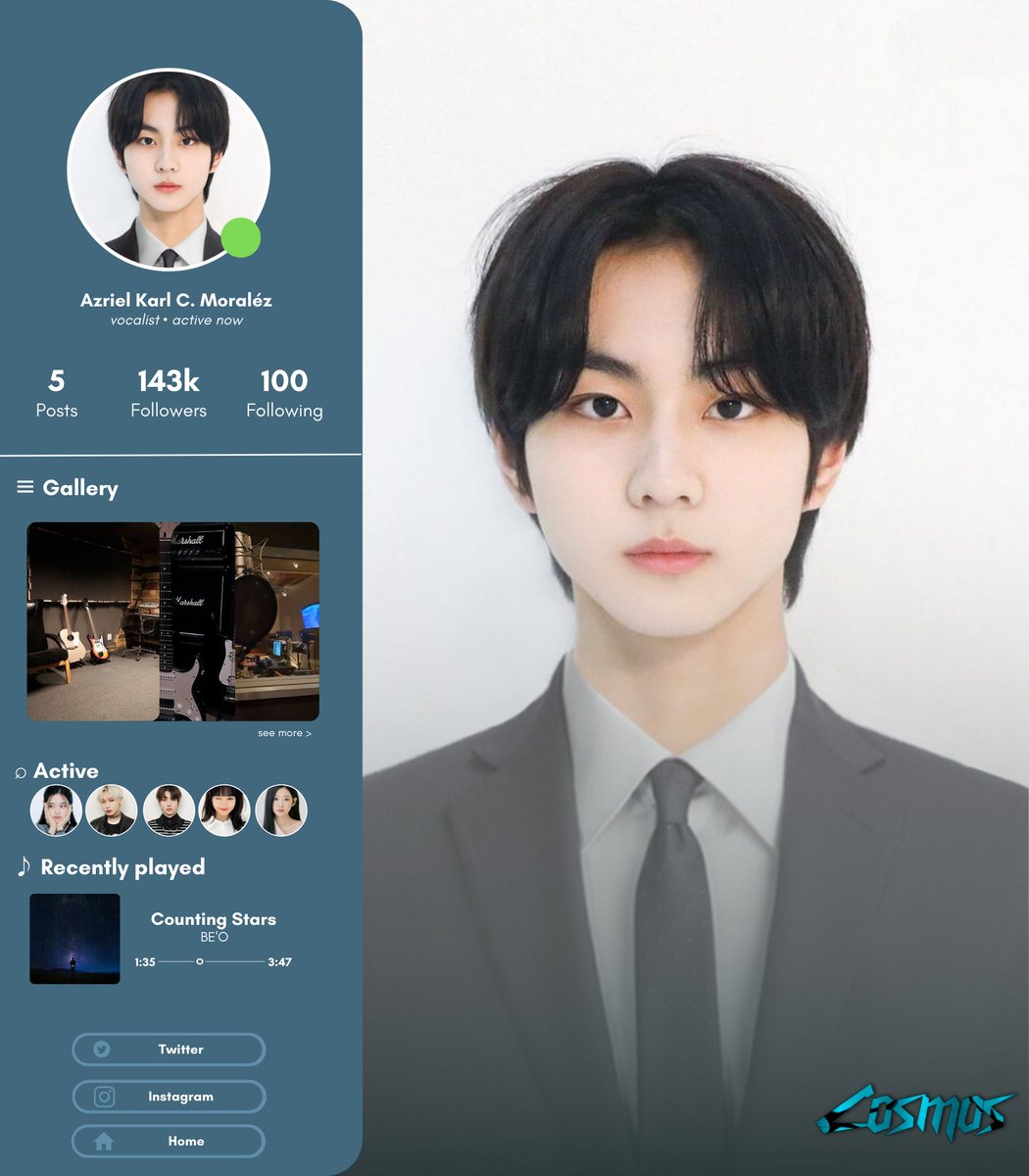 MoralezFiles's tweet image. ㅤ

                      ❐  AZRIEL KARL  ☆␦！
                      COSMOS' VOCALIST

ㅤ