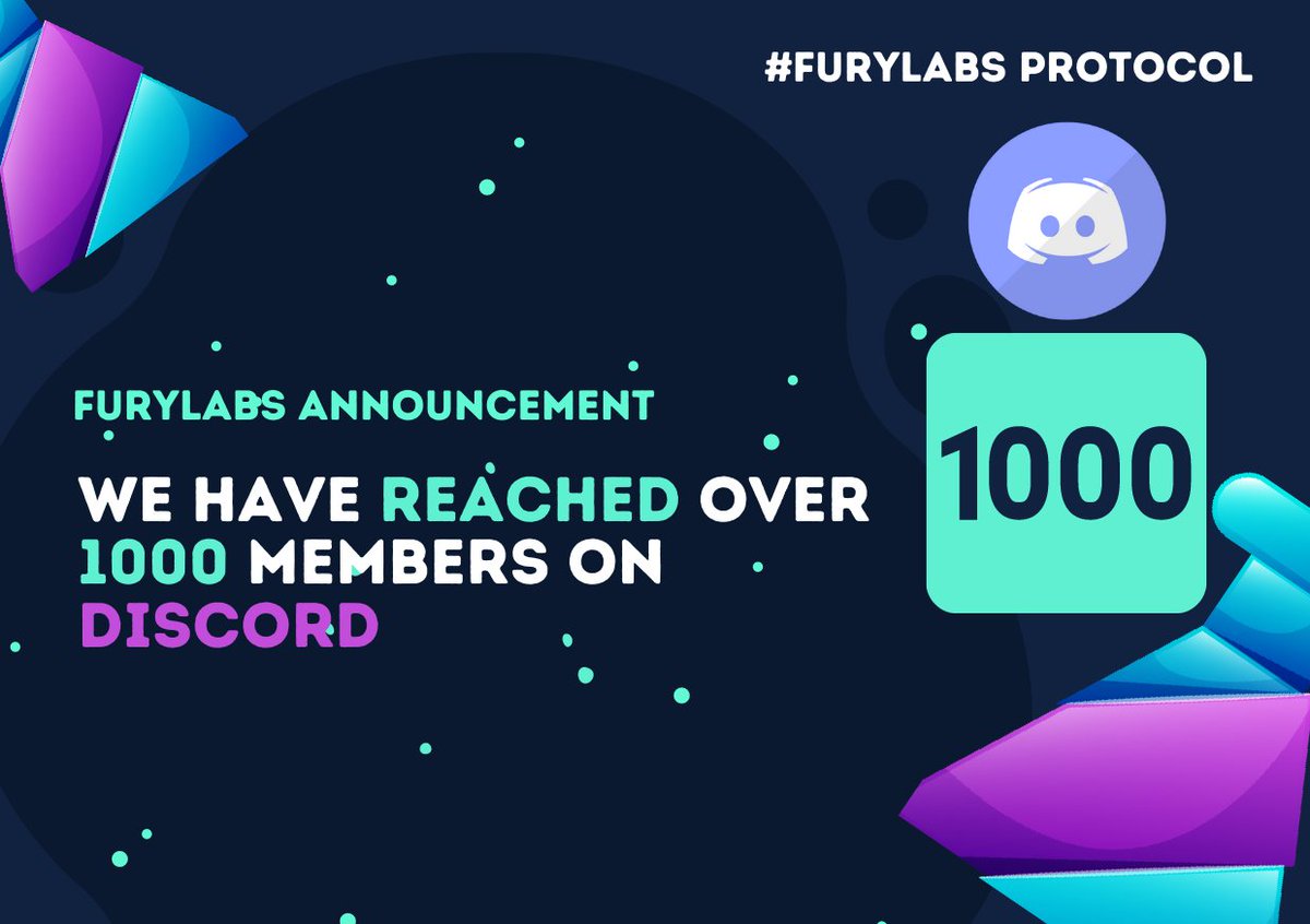 FuryLabs_'s tweet photo. WE HAVE REACHED OVER 1000 MEMBERS ON #Discord! 

THANK YOU FOR YOUR SUPPORT!

Presale will be ending in less than 9hr, get yours now before we burn them🔥

Presale: https://t.co/R1CIkaerpQ
Discord: https://t.co/GALrn37oJc

#DeFi #YieldFarming #Fantom #FTM #cryptocurrency #crypto https://t.co/1RiUh1nJts
