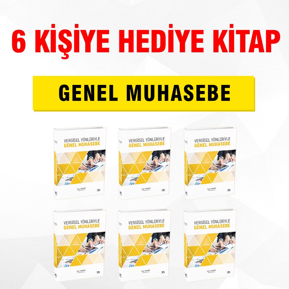 HEDİYE KİTAPLAR!

6 kişiye ücretsiz "VERGİSEL YÖNLERİYLE GENEL MUHASEBE" kitabı hediye edilecektir.

Sayfamızı TAKİP etmeniz ve bu gönderiyi RETWEET etmeniz yeterli.

* Çekiliş sonucu 03.02.2022 günü 12.00 da açıklanacaktır,