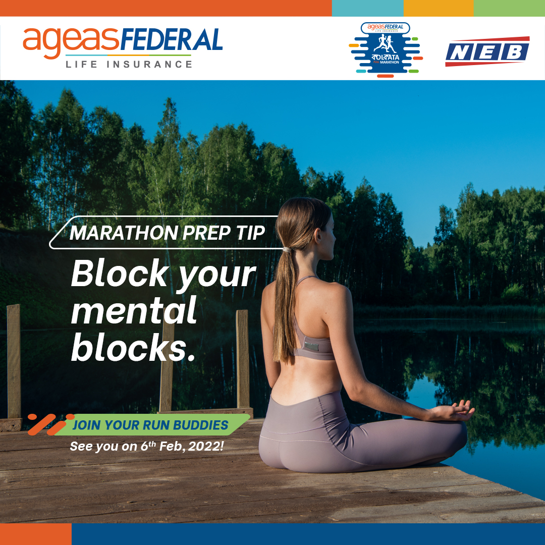 KolFullMarathon's tweet photo. Marathons can be hard, but they feel even more so when you let self-doubt hold you back. Believe in yourself and get into the zone with a free mind to ace the race!
 
And to register for Ageas Federal Kolkata Full Virtual Marathon, visit https://t.co/8k55qLIYLC
 
#RunBuddies https://t.co/1ze7T2YjU0