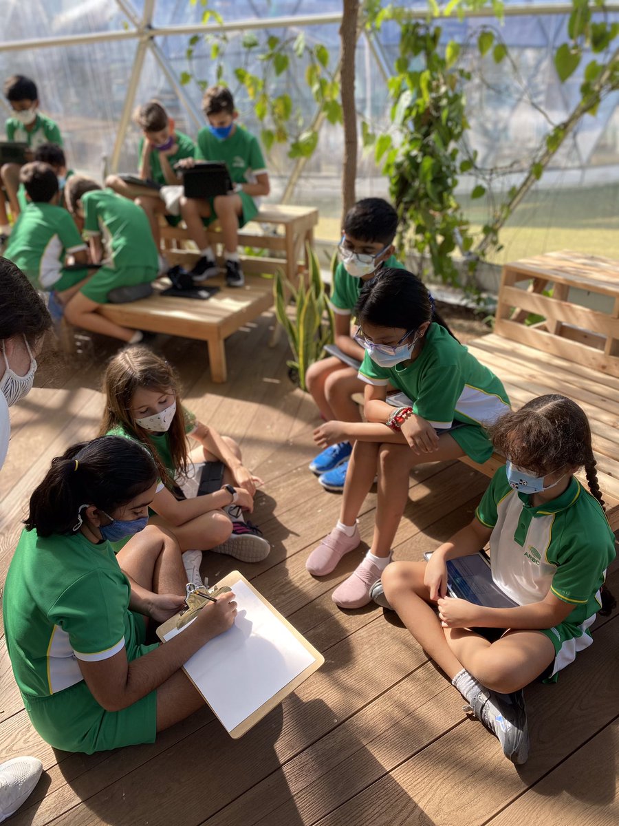 ArborEnviro's tweet photo. Our @ArborYear5 students were working hard today, using real life data that they have collected from our community, to develop their design thinking skills 📊💡 #Ecoliteracy #CircularEconomy #DesignThinking #Inquiry https://t.co/r5BBY0mH95