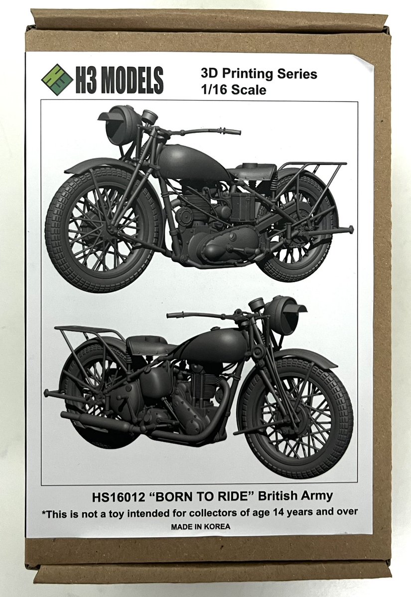 H3 Models : HS16012

"Born to Ride" British Army

1/16😊👍🏼
