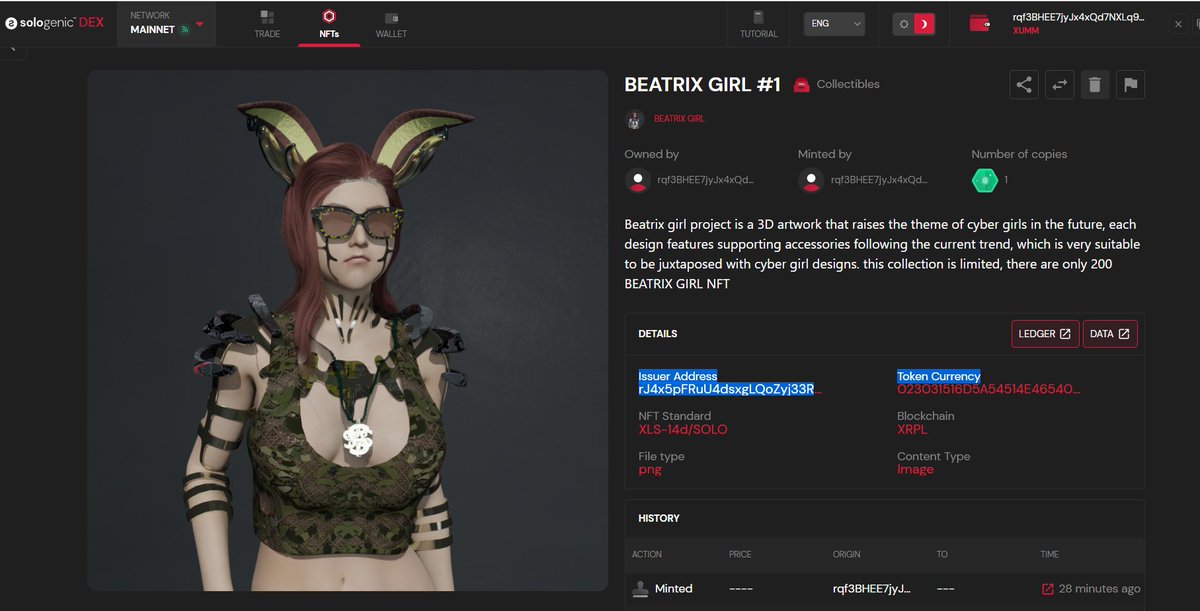 Announcements &amp; GA!
we've been doing tests for minting at Sologenic, and the team decided to mint a whole 200 nft on February 2, 2022.
We’re GA 3 NFT
To enter: 
1️⃣ Like and Retweet
2️⃣ Tag 10 friends on this post 

The winner will be chosen with a comment picker. end 72 hours