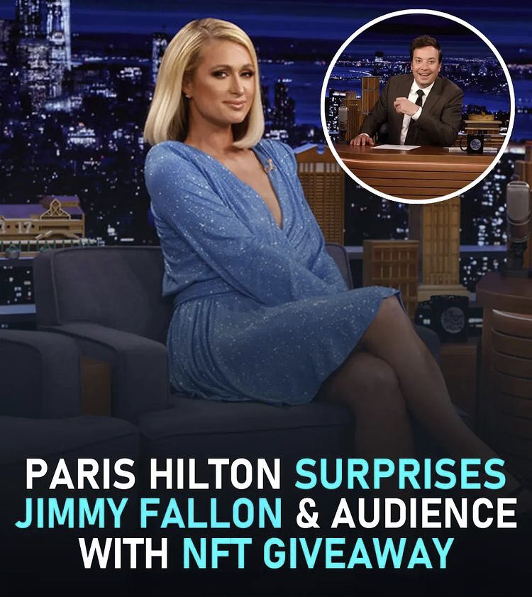 It’s all about giving back! <a href="/ParisHilton/">Paris Hilton</a> surprises fans with #NFt giveaway on <a href="/jimmyfallon/">Jimmy Fallon</a> #nft #nftnews #nftgiveaway #donatenfts