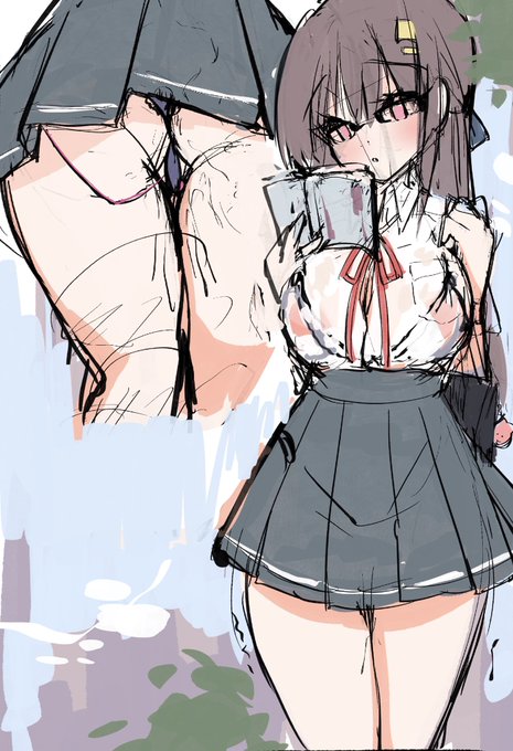 ローター入れながら登校するむっつり眼鏡っ娘ちゃんが描きたい 