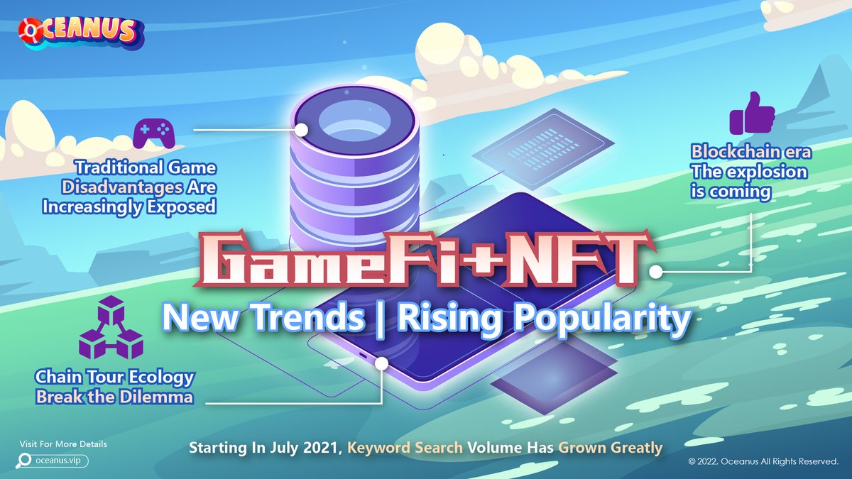 OceanusVIP's tweet photo. GameFi (Game + Finance) is the latest trend in blockchain era. 🔥
Traditional game is often pay-to-play, while with GameFi it’s play-to-earn. 🤑 https://t.co/Lz9ex2RhFA
