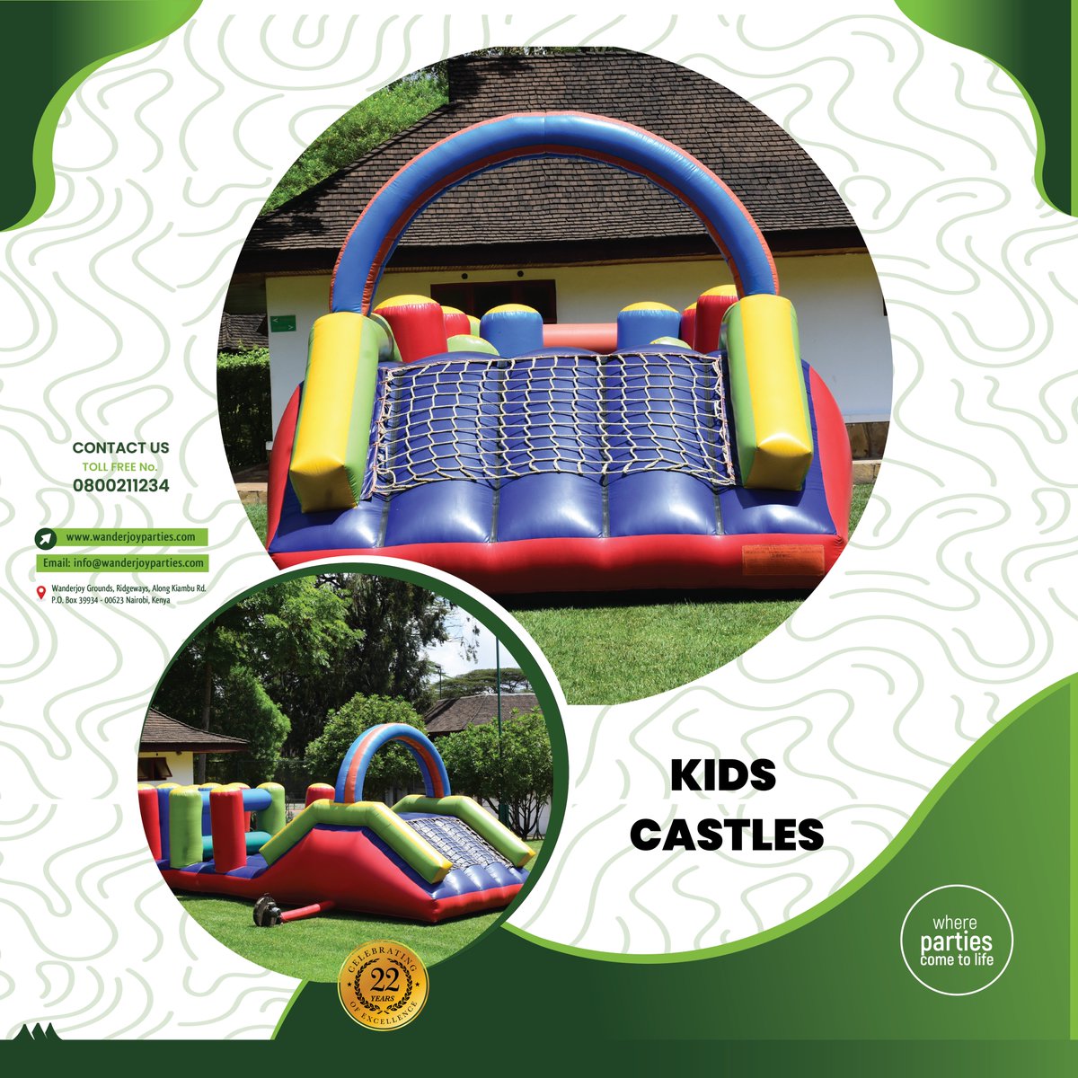 wanderjoy_ltd's tweet image. Add the wow factor to events and parties this end month by hiring themed bouncing castles, trampolines and clown's services.
Get in touch with us on 0800211234 to get a quote.

#bouncingcastle #birthday #trampoline #event #eventplanner #party #friday
