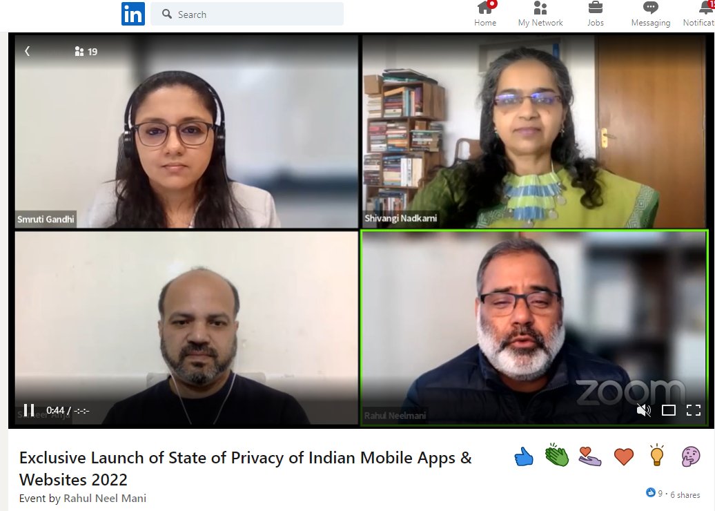 dynamicCISO's tweet photo. We are live with India's two well-known #DataPrivacy experts, @shivanginadkarn and @sameeranja, Co-founders of @arrka2 on this special occasion - #DataPrivacyDay!
Join us here: https://t.co/KohjWtMf3g
#PrivacyWeek #DataPrivacyWeek2022 #girlswhocode #100DaysOfCode @rneelmani https://t.co/DfznQDTMKJ