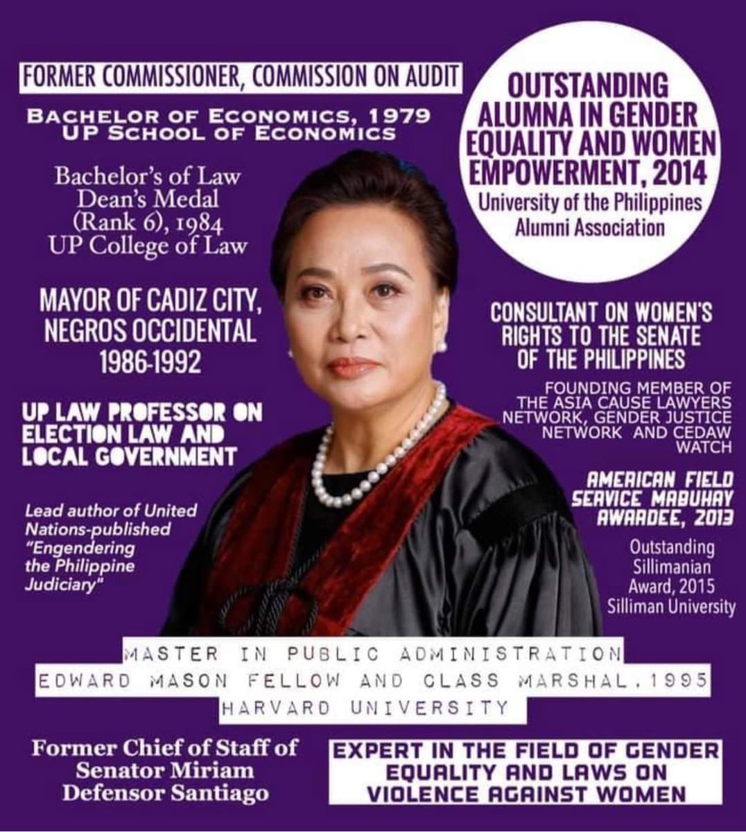 condohomes's tweet photo. A True Public Servant
COMELEC Commissioner Rowena Guanzon
#IStandwithGuanzon https://t.co/A4kK97V6Us