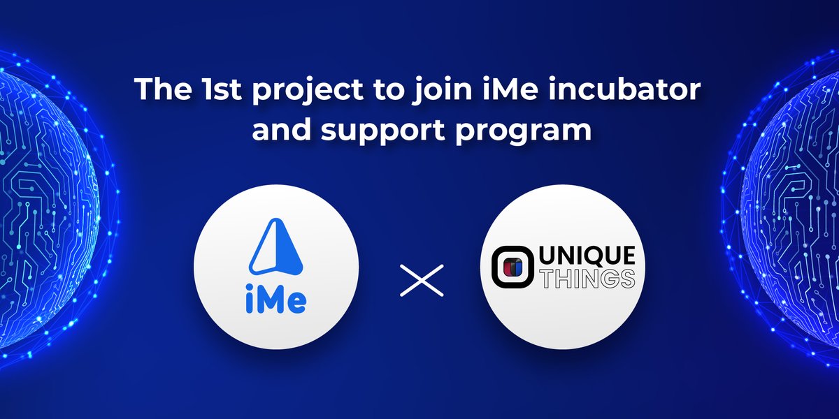 📢Meet the 1st project in iMe Incubator and Support Program! <a href="/UThings_Market/">Unique Things MetaMarket</a> brings real-life items to blockchain with the help of NFT Digital Proof of Ownership. 

$LIME community will have privileges in the upcoming IDO of the project.

3 more projects will be announced soon!