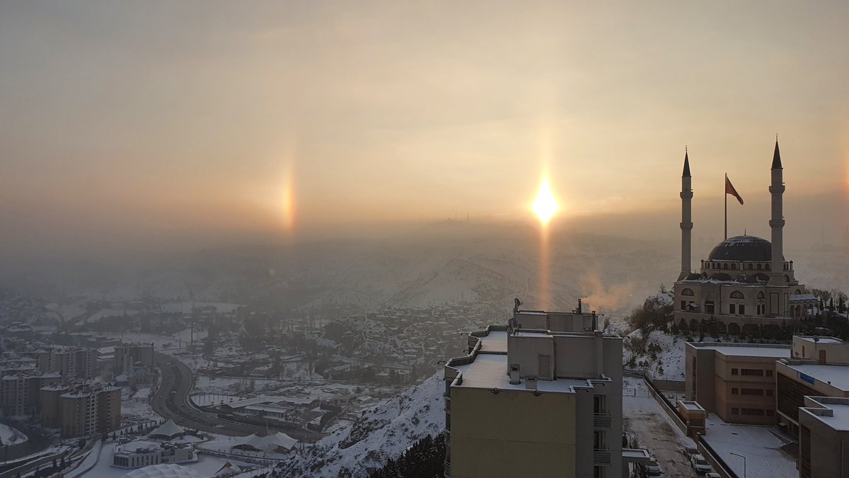 Ankara'ya çift güneş doğdu, bugün ısırırız artık. neydi o soğuklar öyle..