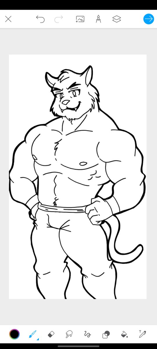 AniLover16's tweet photo. Buff Tiger.. WIP updates.. line art done.. :)
#Bara #Drawing #Fanart #Portrait #Furry #FurryBara #Tiger #PicsArtColor #PicsArt #WIP https://t.co/zys6WmavAA