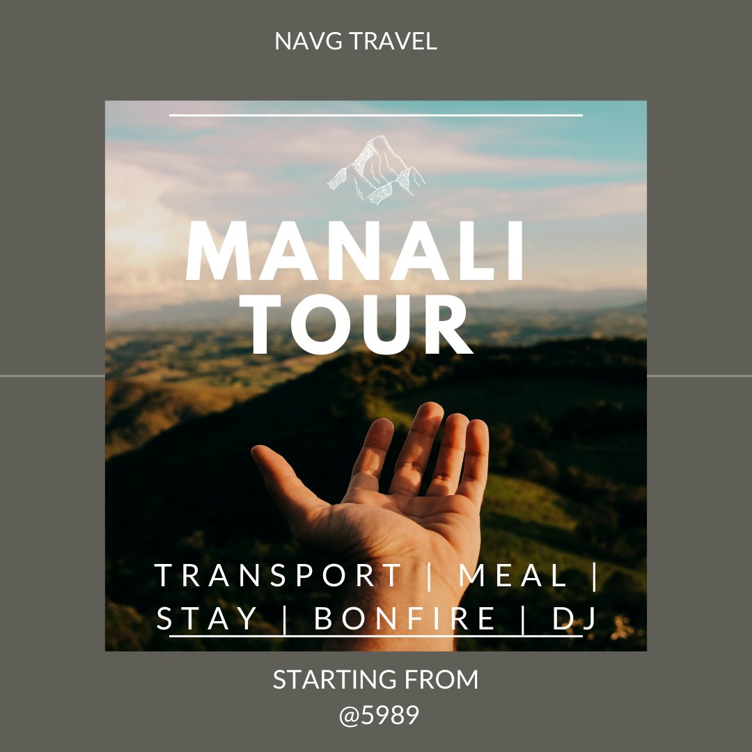 NavgTravel's tweet photo. A trip to Manali is always a good experience. 

Interested in experiencing some happiness there? 

Travel with us and we'll make your trip unforgettable. 

You can call us at 8285125402 to discuss your trip.

#exploreindia #travelindia #adventure #travelgram #travelpackages https://t.co/cssrcJ1Brt