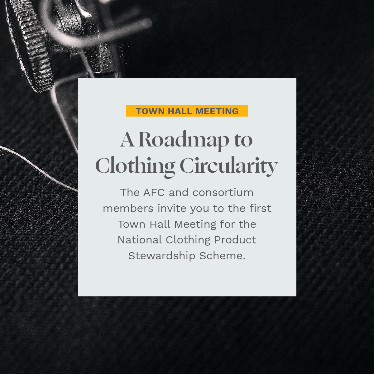 AusFashCouncil's tweet photo. Tune in at 3:00pm on Wednesday, 2 February as we share how brands, retailers, designers and recirculators can navigate and respond to the environmental and social impact of clothing in Australia.

https://t.co/wGpAVFomZH https://t.co/zT3Heq7wTq