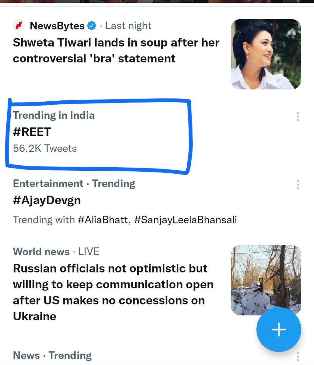 taniksha2002's tweet photo. 💪 trending in India #REET 
It's all because of your efforts sir @VikashJakhar21 https://t.co/k0GAJC2Hc3