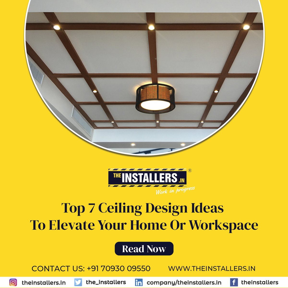 The_Installers's tweet photo. The ceiling is an excellent place to begin your creative process
Here are the best ceiling design ideas to elevate your home or workspace
Check out now: https://t.co/w22ogI7gki
Contact: 7093009550
#TheInstallers #ceiling #ceilingideas #installers #ceilinginstallation https://t.co/ibjGVT2hli