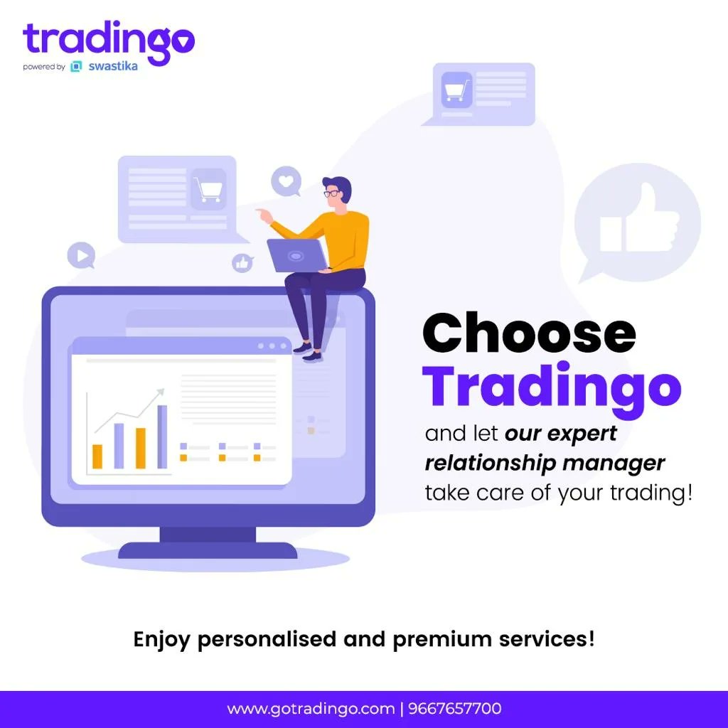 tradingobroking's tweet photo. While you are looking after your job or business, let us take care of your investments. Our expert service providers will walk with you throughout the journey, and we endeavour to make your every penny worth more!
#TradingoTips #TraderGyaanWithTradingo #tradingo https://t.co/3sEbtXxqC8