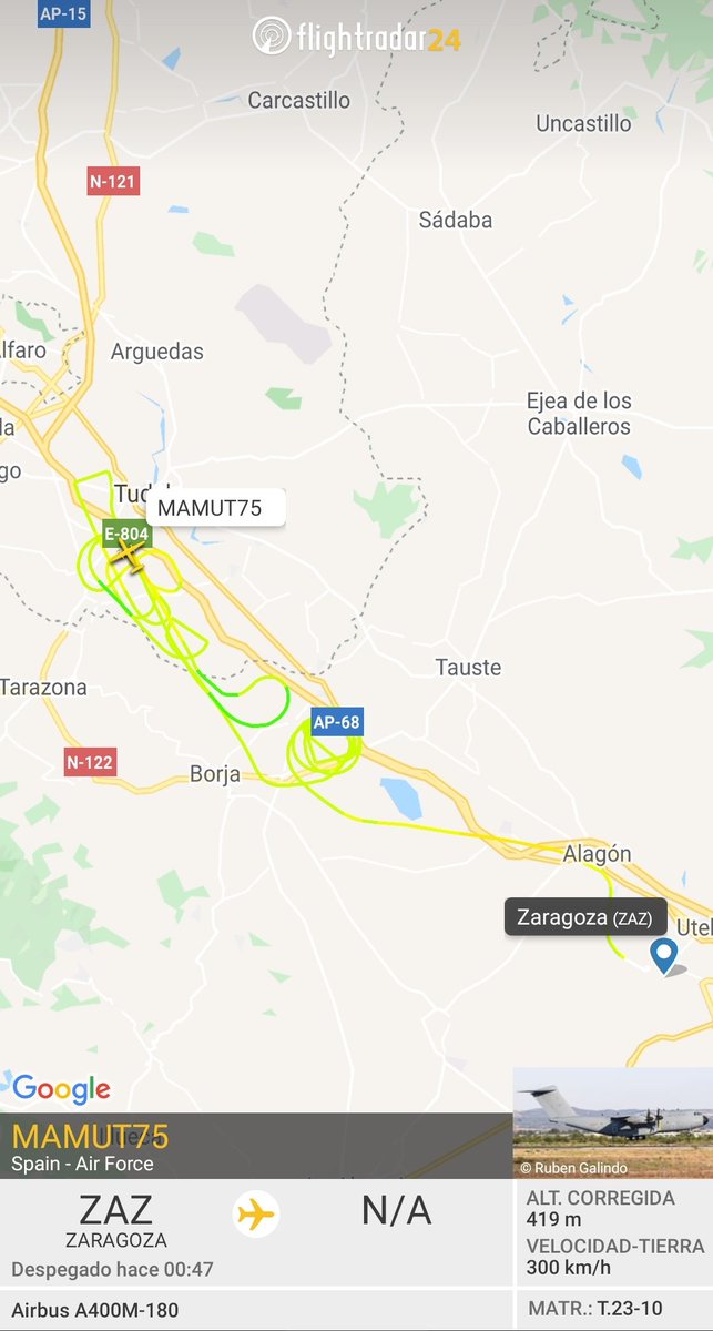 Web_AME's tweet photo. #MAMUT75
✈️ #A400
De nuevo sobre #Ablitas #Navarra 🧐👇 https://t.co/5TFmXa1x5A